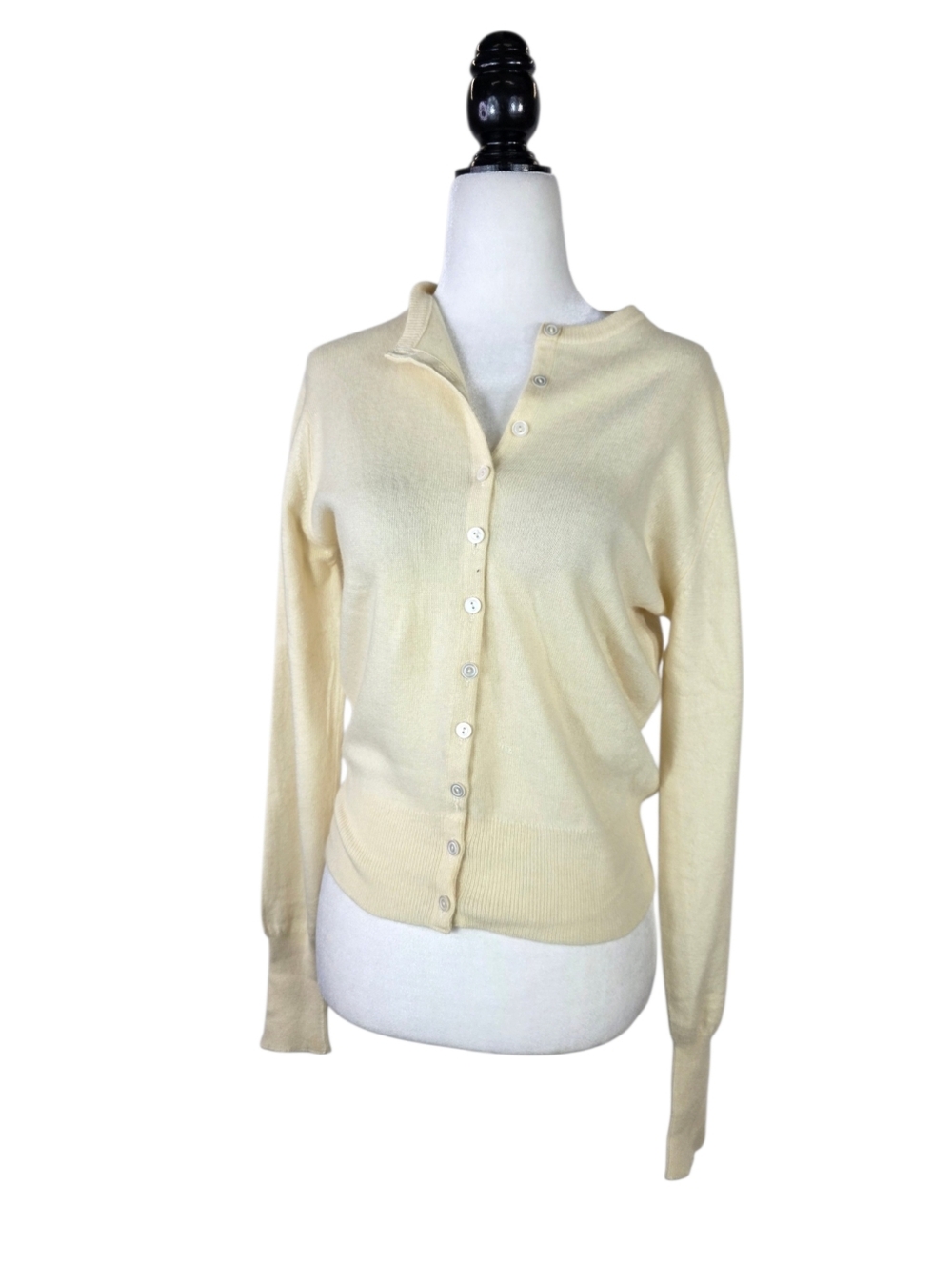 Vintage Knitted Cashmere Classic button down  Cardigan
